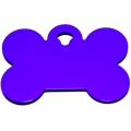Engraved Large Purple Bone Dog Tag - Cat Tag